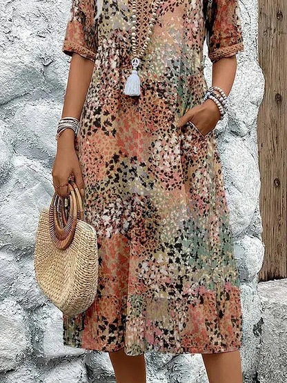 Vestido Fluido Floral