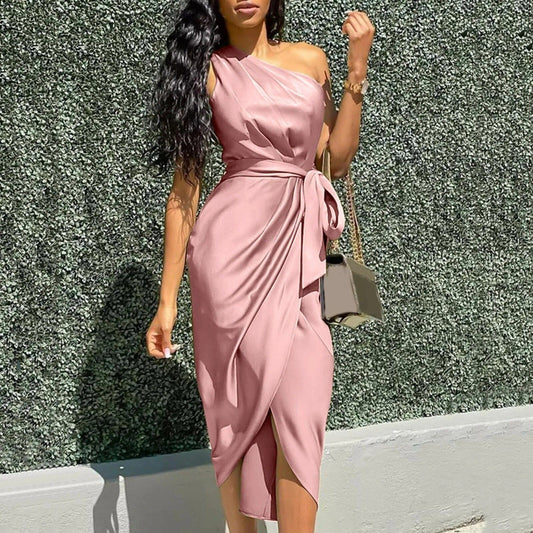 Vestido Maxi Seda Figura-Esbelta