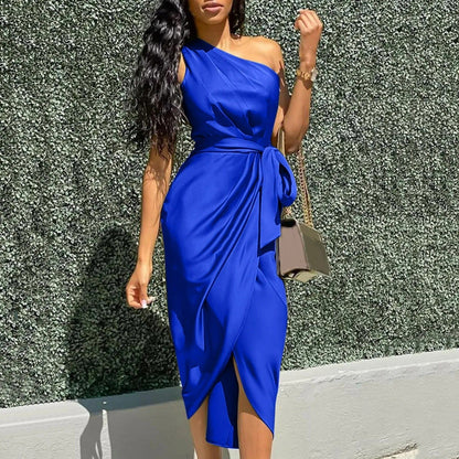 Vestido Maxi Seda Figura-Esbelta