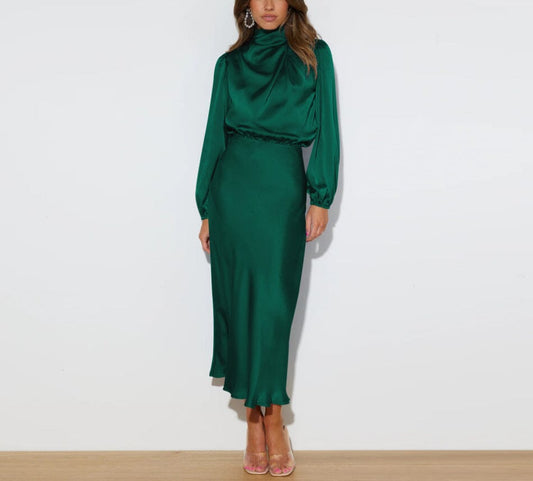 Vestido Seda Figura-Esbelta