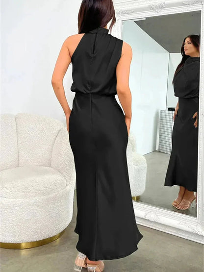 Vestido Seda Silueta-Esbelta