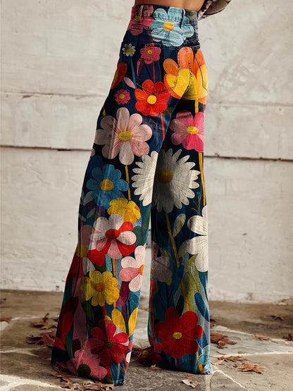 Pantalones Confort Pierna-Ancha