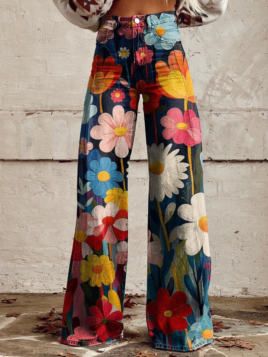 Pantalones Confort Pierna-Ancha
