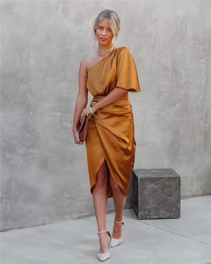 Vestido Seda Silueta-Esbelta