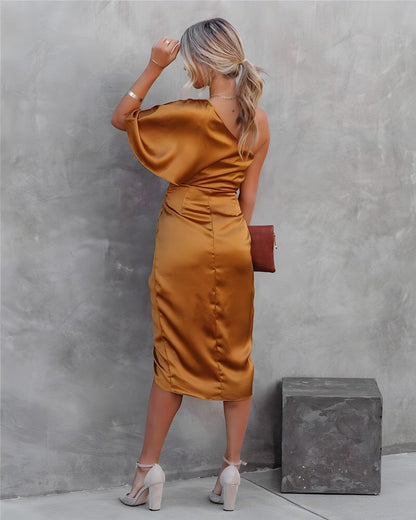 Vestido Seda Silueta-Esbelta