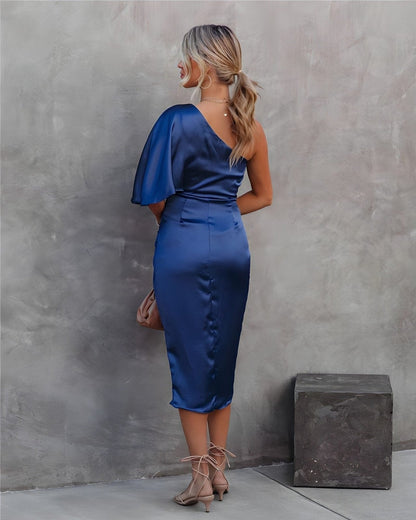 Vestido Seda Silueta-Esbelta