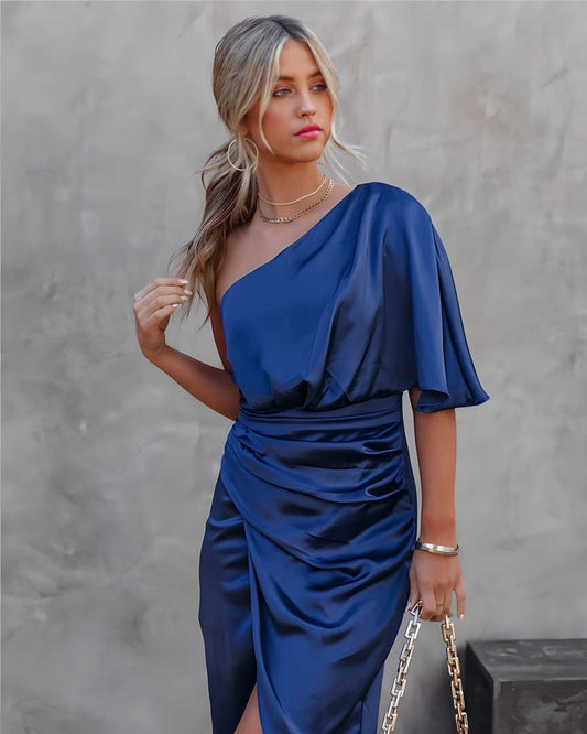 Vestido Seda Silueta-Esbelta