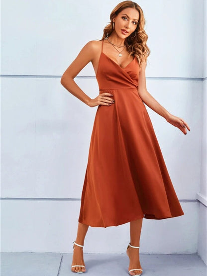 Vestido Maxi Seda Realce-Figura