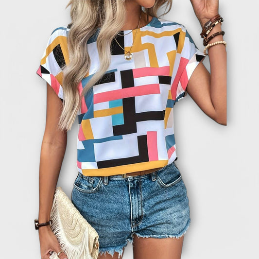 Blusa Cuidado-Fácil Cuello Redondo