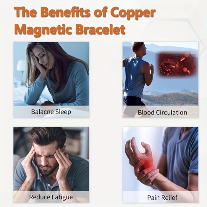 Men’s Copper Magnetic Bracelet